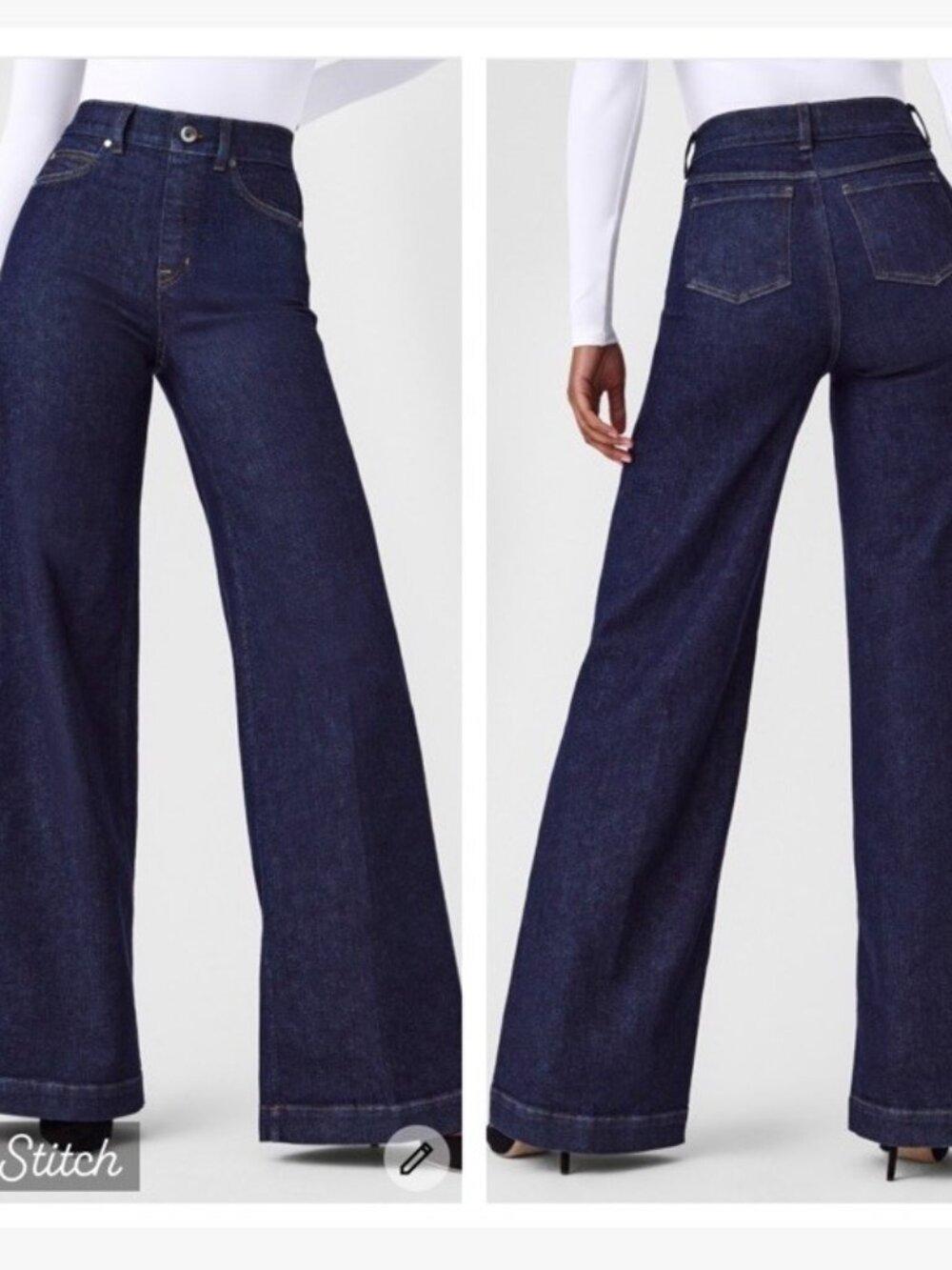 NWT Spanx Denim Flare Raw Indigo Wash (under original packaging) in XS